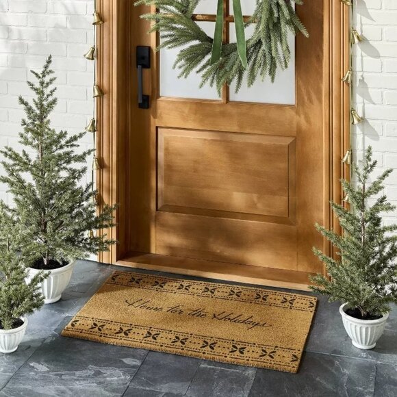 2.5' Faux Spruce Tree Fluted Porch Pot - Hearth & Hand Magnolia Christmas 2024 - Picture 2 of 6